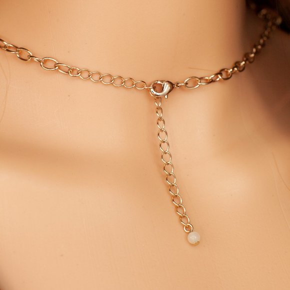 NRQ Multi Stone Gold Necklace - Picture 5 of 5